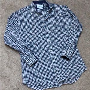 Charles Tyrwhitt NEW Blue checkered button down